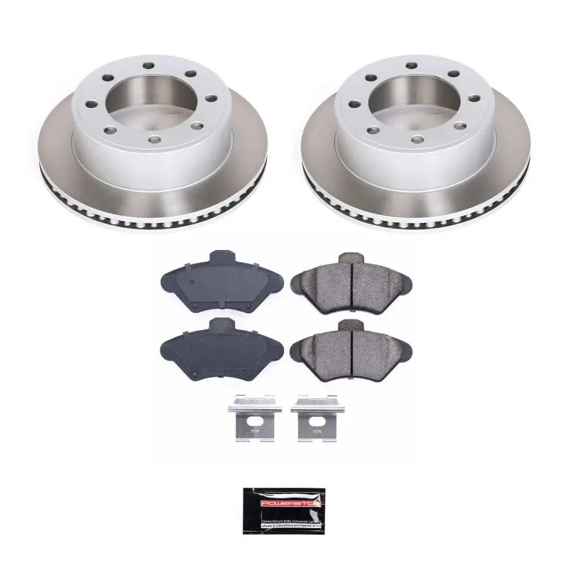Power Stop 94-98 Ford Mustang Front Semi-Coated Rotor Kit 1