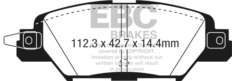Ebc 2016 Mazda Cx-5 2.0L Ultimax2 Rear Brake Pads 1
