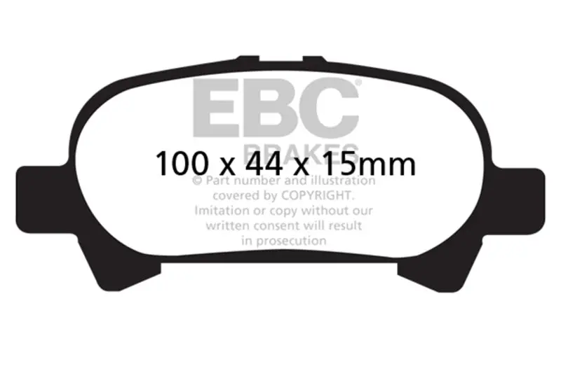 Ebc 00-04 Toyota Avalon 3.0 Ultimax2 Rear Brake Pads 1