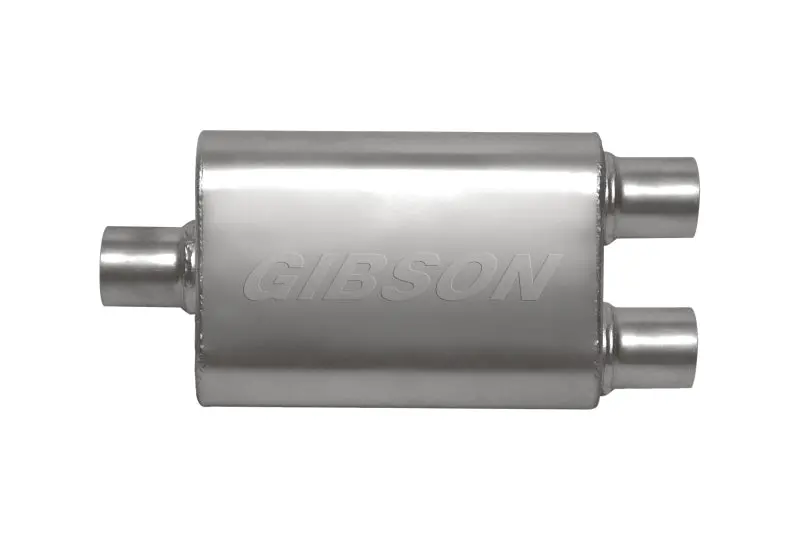 Gibson Cft Superflow Dual Oval Center-Exit Muffler – 4X9X13In, 2.25In Stainless Steel Inlet & Outlet 1