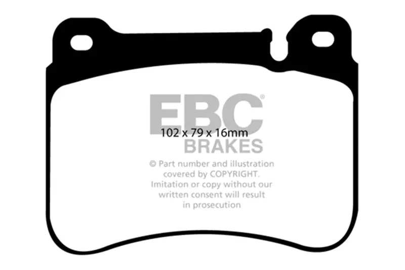 Ebc 05-07 Mercedes-Benz C230 (W203) 2.5 Sport Sedan Ultimax2 Front Brake Pads 1