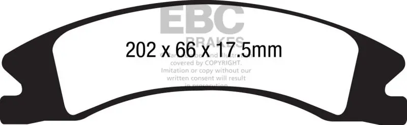 Ebc 15+ Cadillac Escalade Ext/Esv 6.2 2Wd Ultimax2 Front Brake Pads 1