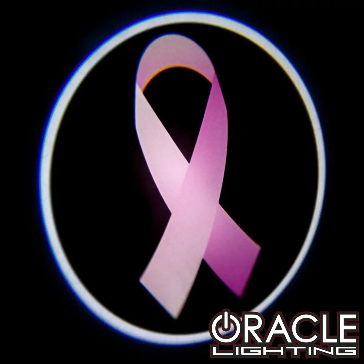 Pink Ribbon Breast Cancer Oracle Gobo Led Door Light Projector 1