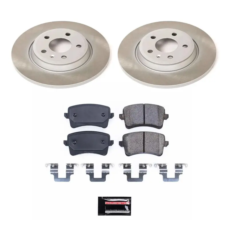 Power Stop 13-16 Audi Allroad Rear Semi-Coated Rotor Kit 1
