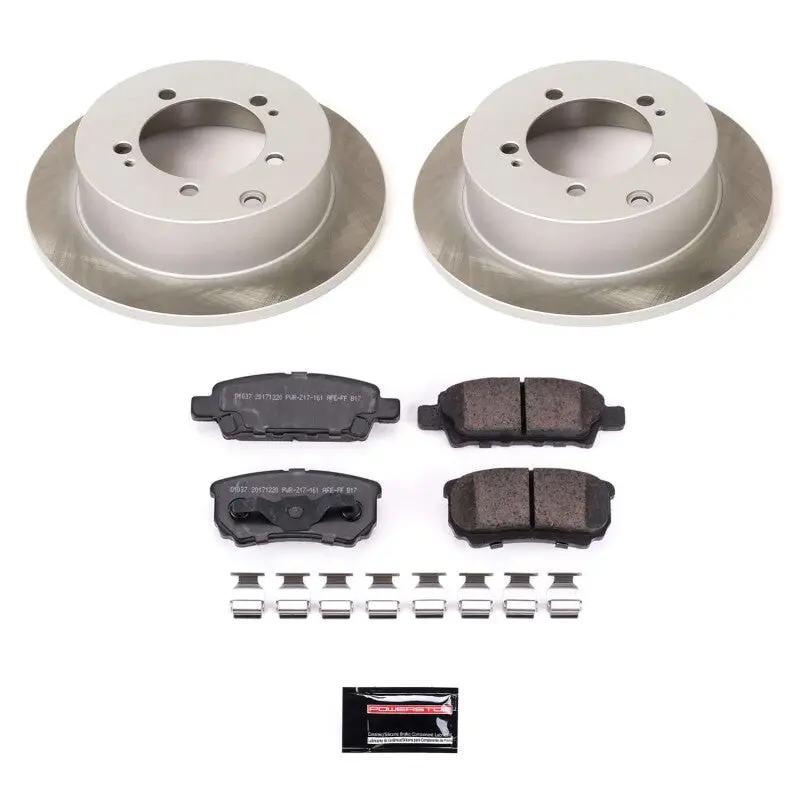 Power Stop 05-06 Mitsubishi Outlander Rear Semi-Coated Rotor Kit 1