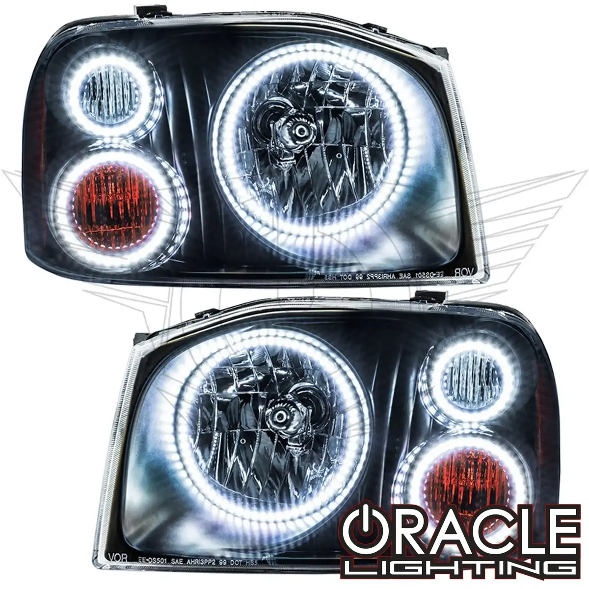 Oracle Lighting 2001-2004 Nissan Frontier Led Triple Halo Headlight Kit 1