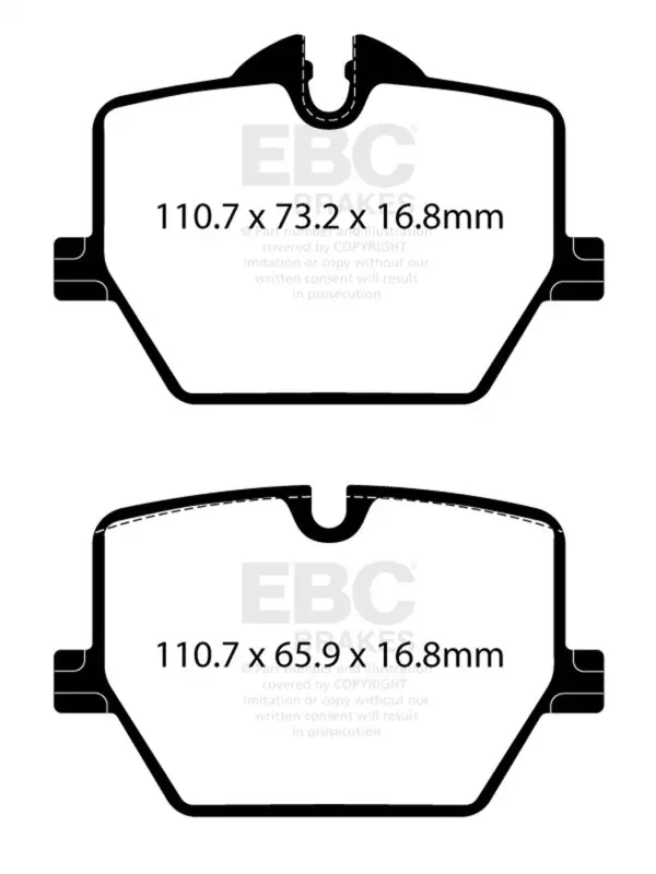 Ebc 2019+ Bmw Z4 G29 2.0T Ultimax Rear Brake Pads 1