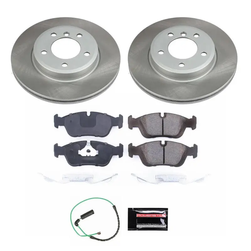 Power Stop 01-05 Bmw 325Xi Front Semi-Coated Rotor Kit 1