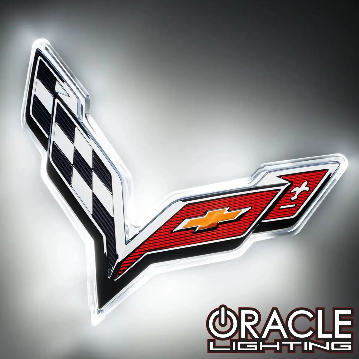 Oracle Lighting 2014-2019 Chevrolet C7 Corvette Rear Illuminated Emblem 1