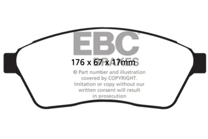 Ebc 10-11 Cadillac Srx 2.8 Turbo Ultimax2 Front Brake Pads 1