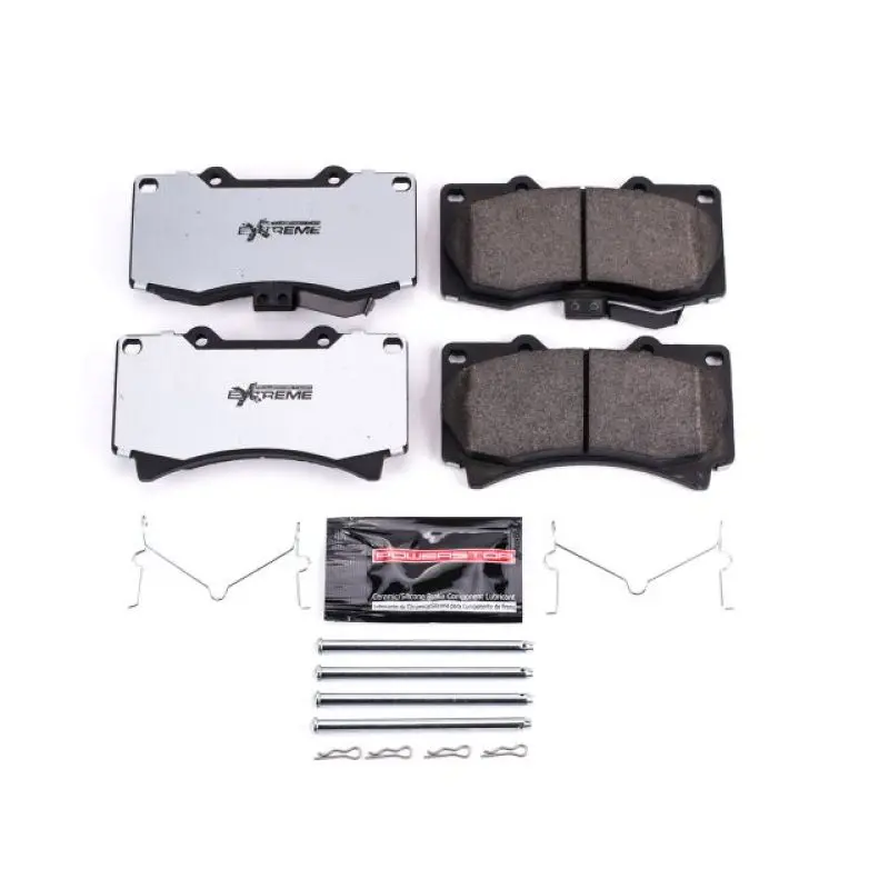 Power Stop 06-10 Hummer H3 Front Z36 Truck & Tow Brake Pads W/Hardware 1