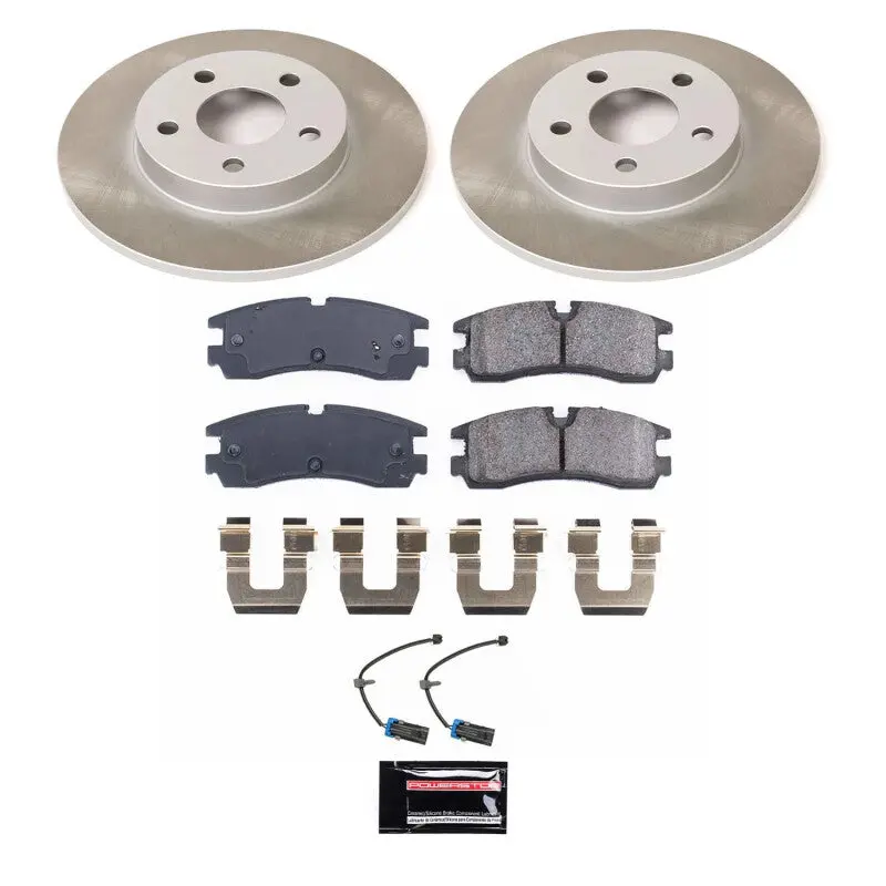 Power Stop 98-02 Cadillac Seville Rear Semi-Coated Rotor Kit 1