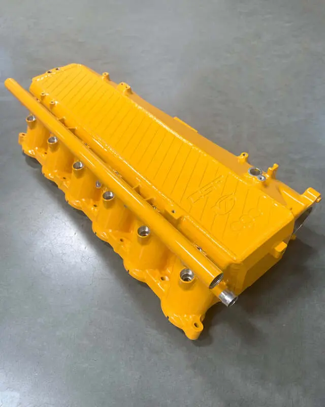Csf Toyota A90/A91 Supra/ Bmw G-Series B58 Charge-Air Cooler Manifold - Nitro Yellow 1