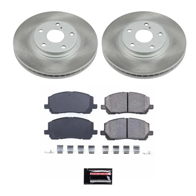 Power Stop 01-07 Toyota Highlander Front Semi-Coated Rotor Kit 1