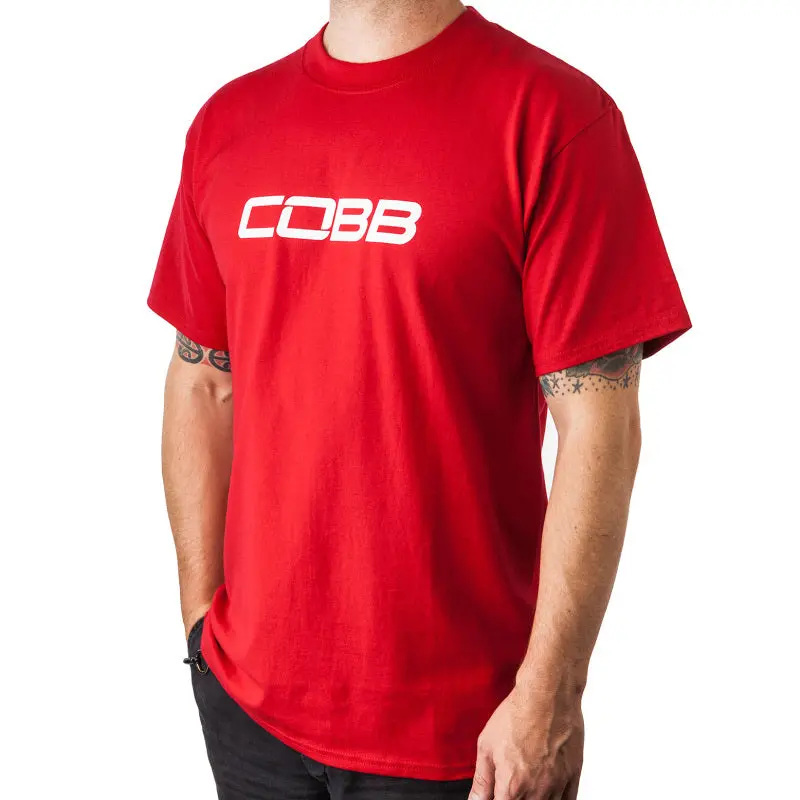 Cobb Tuning Logo Mens T-Shirt (Red) - X-Large 1