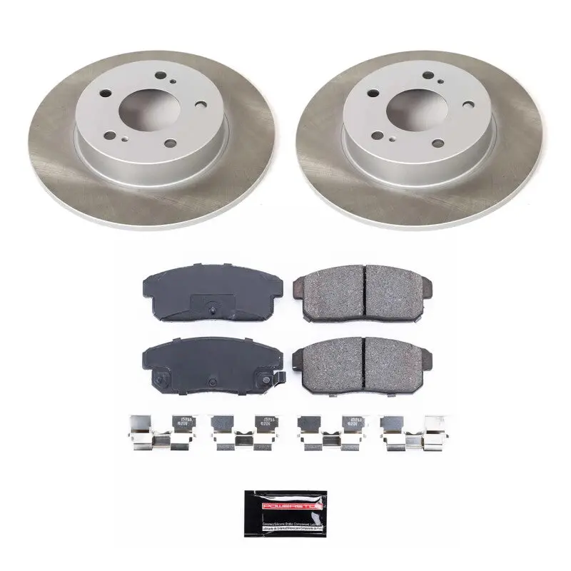 Power Stop 01-03 Nissan Maxima Rear Semi-Coated Rotor Kit 1