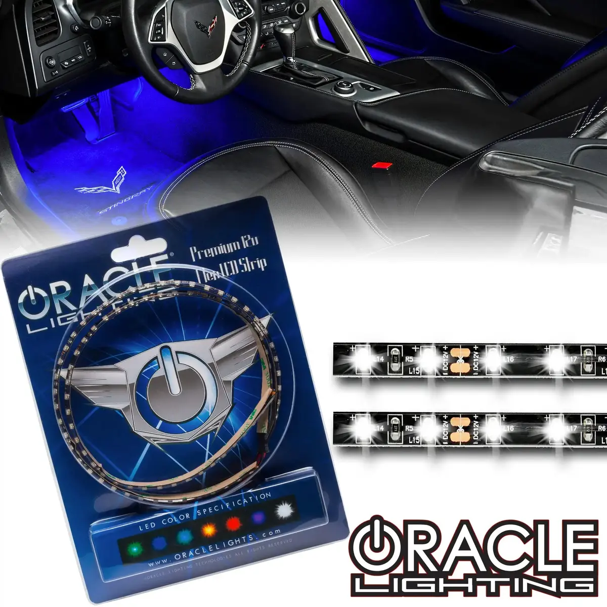 Jeep Wrangler Jl/Gladiator Jt Oracle Ambient Led Lighting Footwell Kit 1