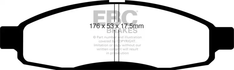 Ebc 05-06 Infiniti Qx56 5.6 (Bosch) Ultimax2 Front Brake Pads 1