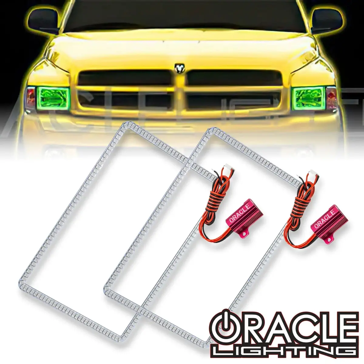 Oracle Lighting 1994-2001 Dodge Ram Led Headlight Halo Kit 1
