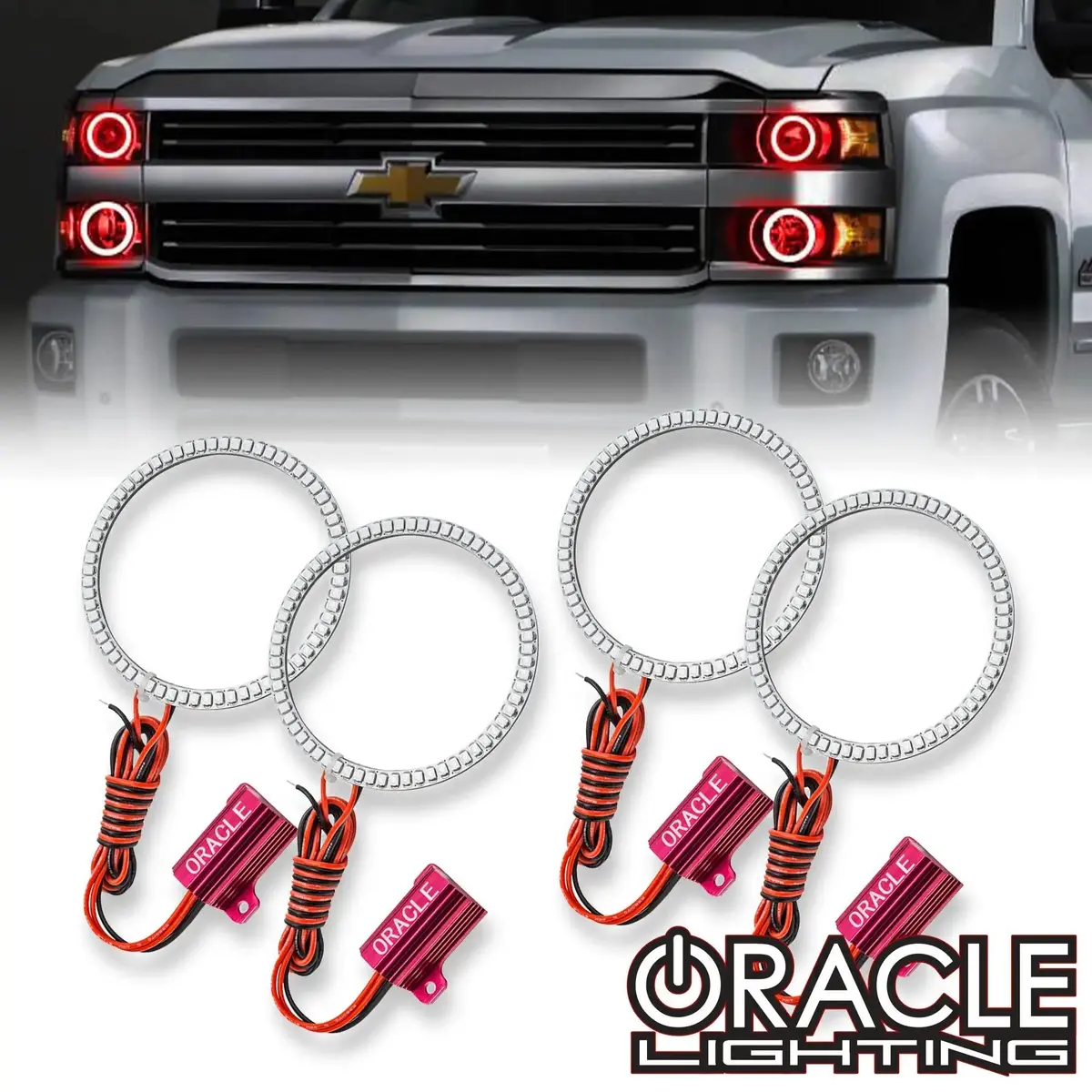 Oracle Lighting 2015-2018 Chevrolet Silverado 2500/3500 Led Headlight Halo Kit 1
