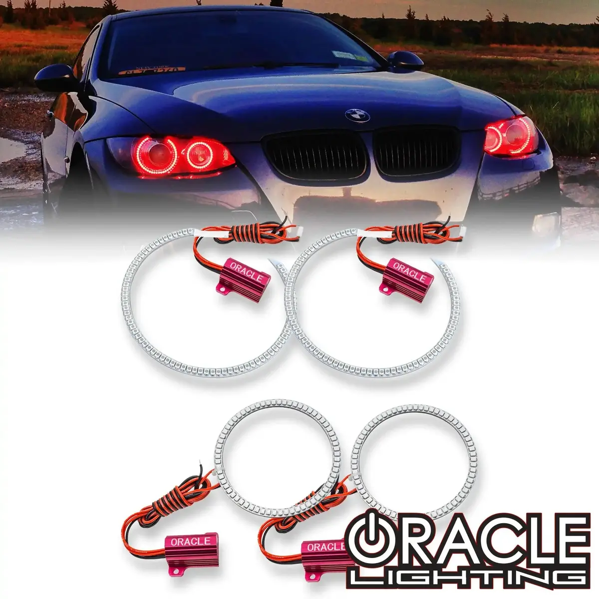 Oracle Lighting 2006-2011 Bmw 3 Series (E90/E91/E92/E93) Headlight Halo Kit 1