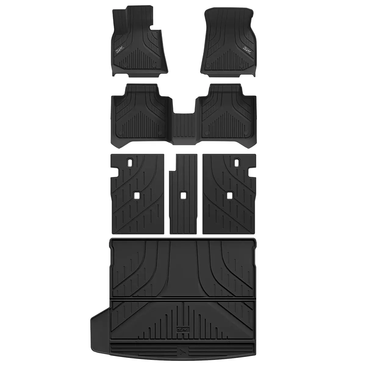 3W Bmw X3 2025-2026 Floor Mats & Cargo Liner Full Set Thorex™ All-Weather Protection 2