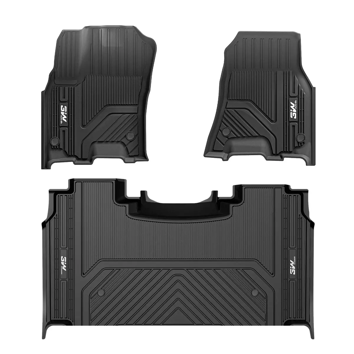 3W Dodge Ram 1500 2025-2026 Custom Floor Mats/ Bed Mat Thorex™ All-Weather Protection 4