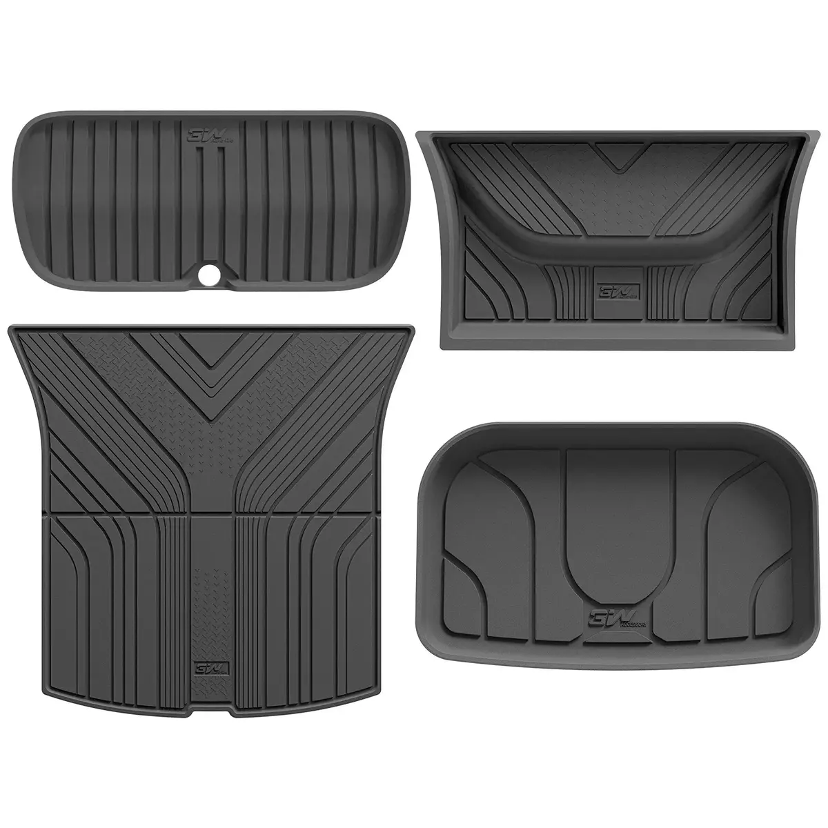 3W Floor Mats / Trunk Mat For Tesla Model Y Juniper 2025-2026 (Not Fit 2026 Model Y Standard Range) Thorex™ All Weather Protection 8