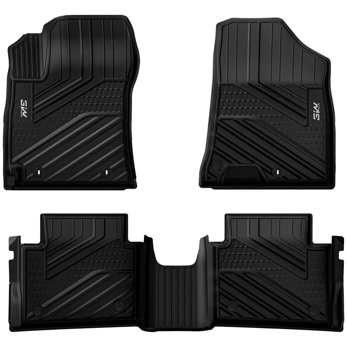 3W Hyundai Kona 2024-2025 2026 (Gas Models Only) Custom Floor Mats Thorex™ All-Weather Protection 2