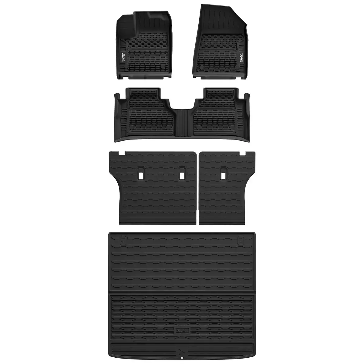 3W Nissan Murano 2025-2026 Custom Floor Mats/ Cargo Liner/ Seat Back Protector Thorex™ All-Weather Protection 3