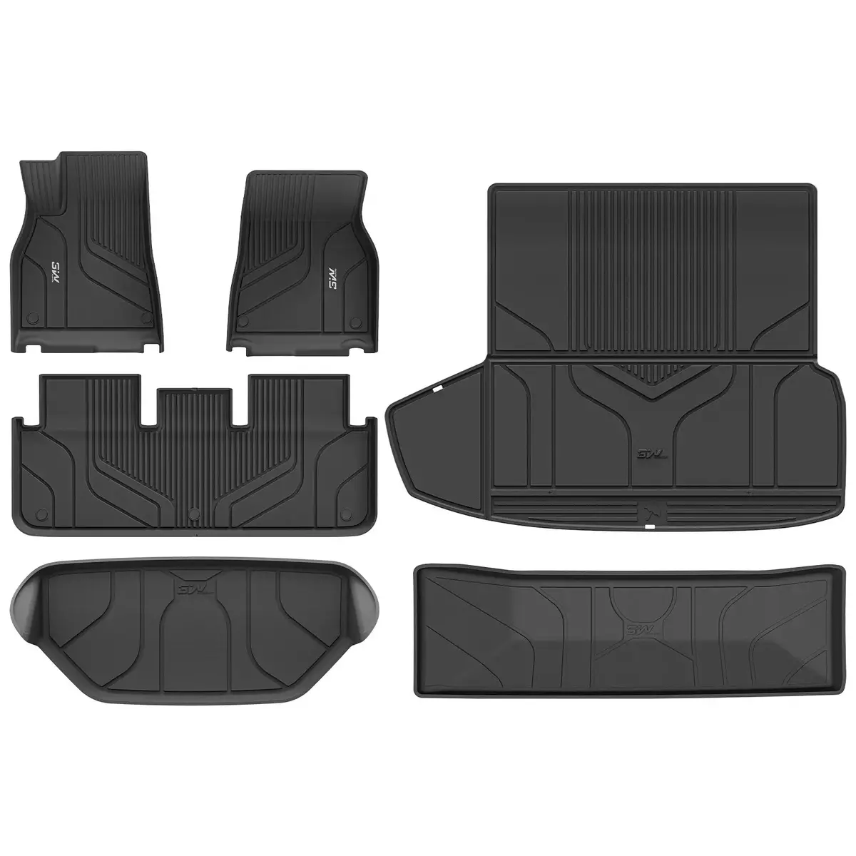 3W Tesla Model S 2022-2025 Custom Floor Mats & Trunk Mats Thorex™ All-Weather Protection 1