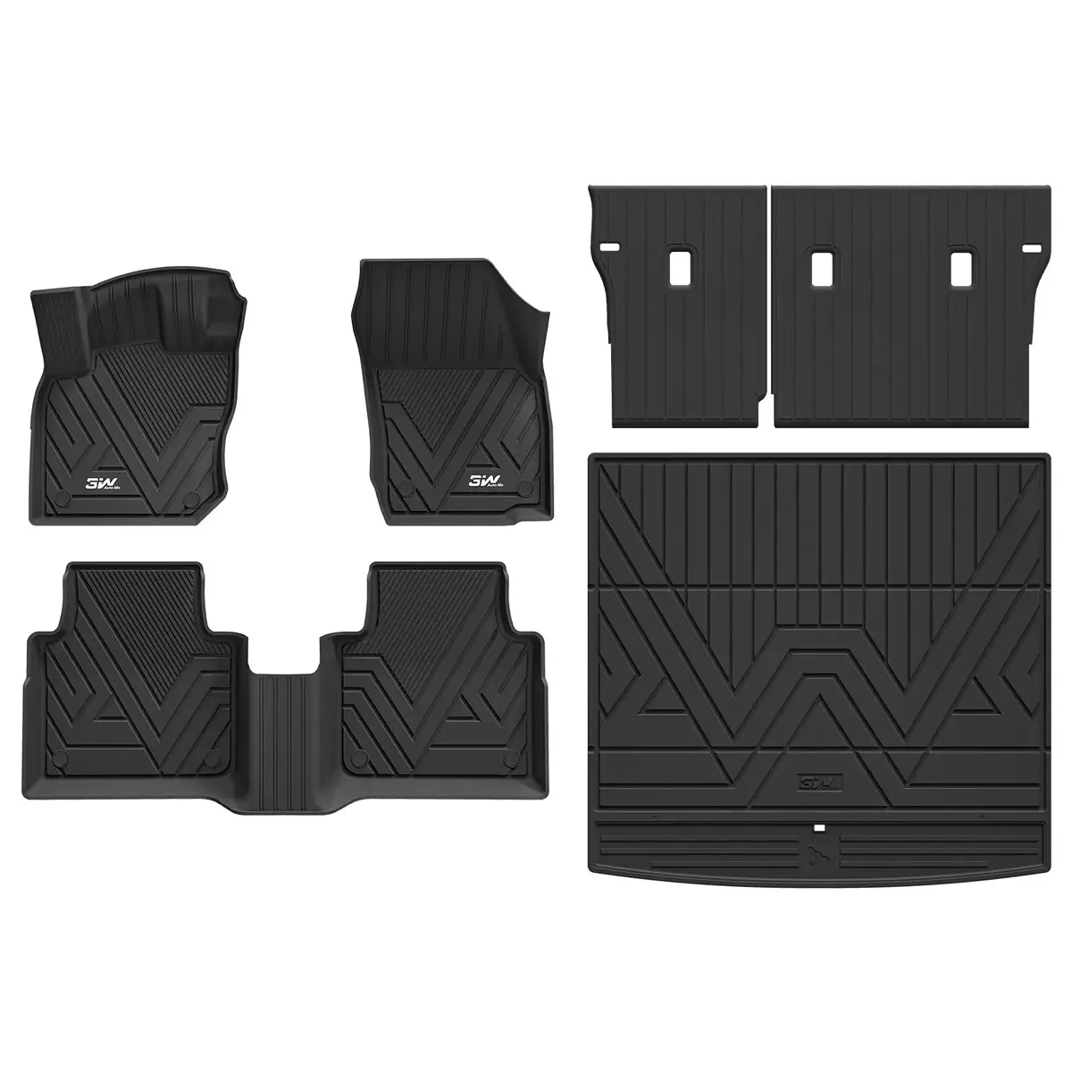 3W Volkswagen Tiguan 2025-2026 (Gas Model Only) Custom Floor Mats/Cargo Liner Thorex™ All-Weather Protection 1