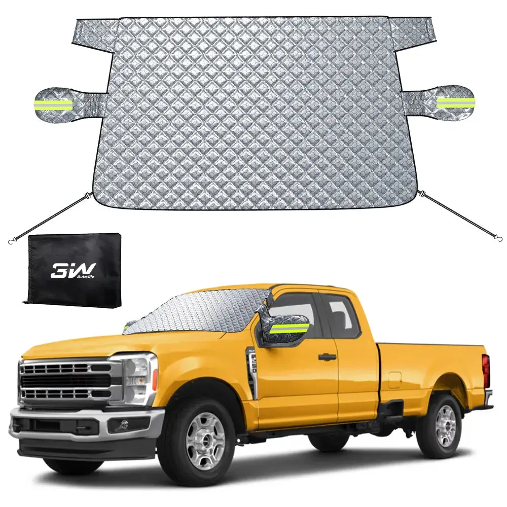 3W Windshield Cover For Ice And Snow Universal Fit For Van/Heavy Duty Pickup Truck/Mpv Car Accessories 1