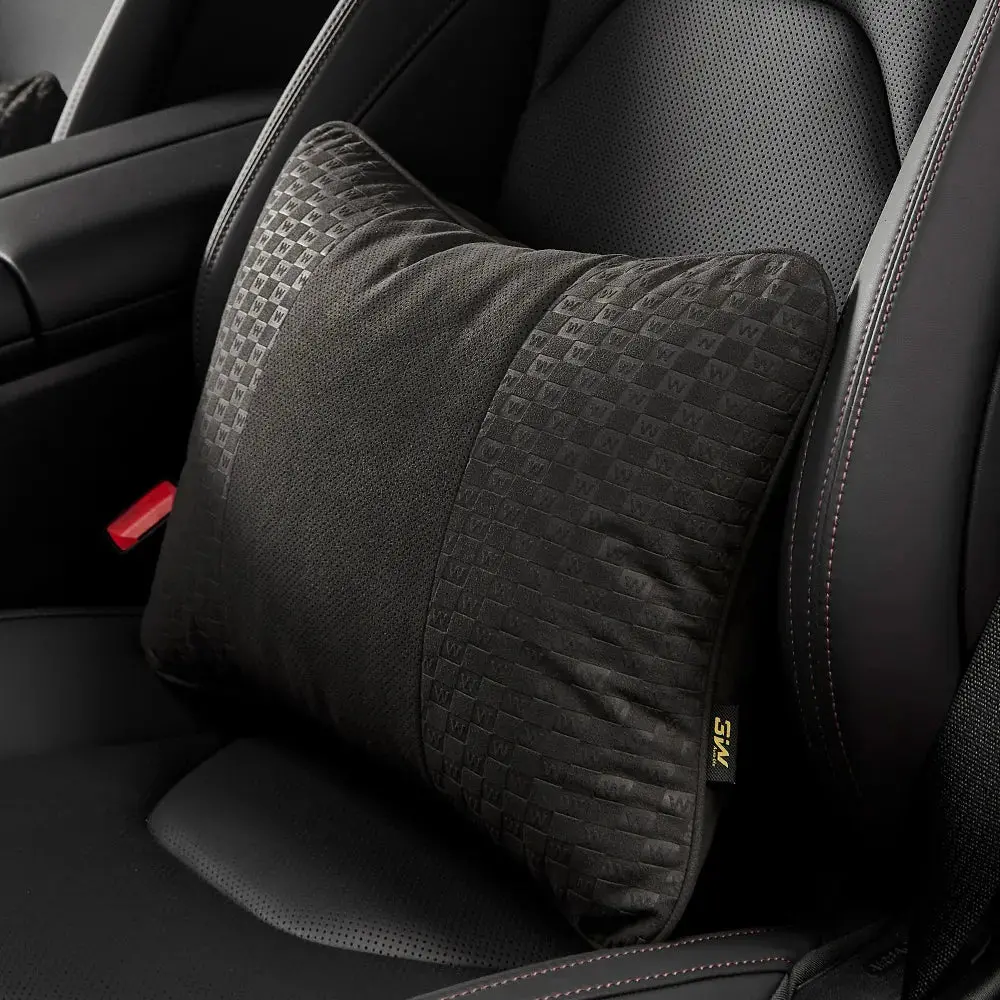 3W Car Neck Pillow & Lumbar Pillow Set With Adjustable Strap Washable Car Accessories 1