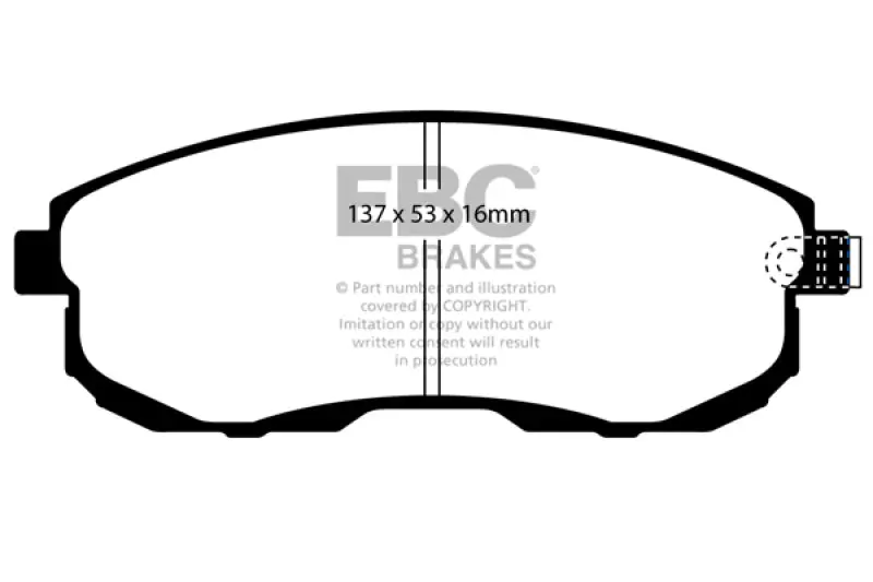 Ebc 02-03 Infiniti G20 2.0 Ultimax2 Front Brake Pads 1