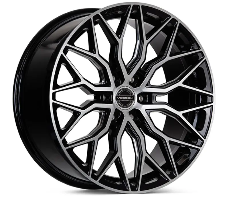 Vossen Hf6-3 22X9.5 / 6X139.7 / Et20 / Deep Face / 106.1 - Brushed Gloss Black Wheel 1