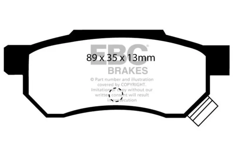 Ebc 92-94 Acura Integra 1.7 Vtec Ultimax2 Rear Brake Pads 1