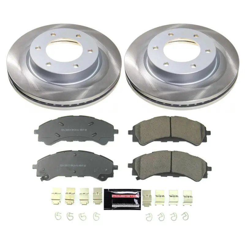Power Stop 19-22 Ford Ranger Front Semi-Coated Rotor Kit 1