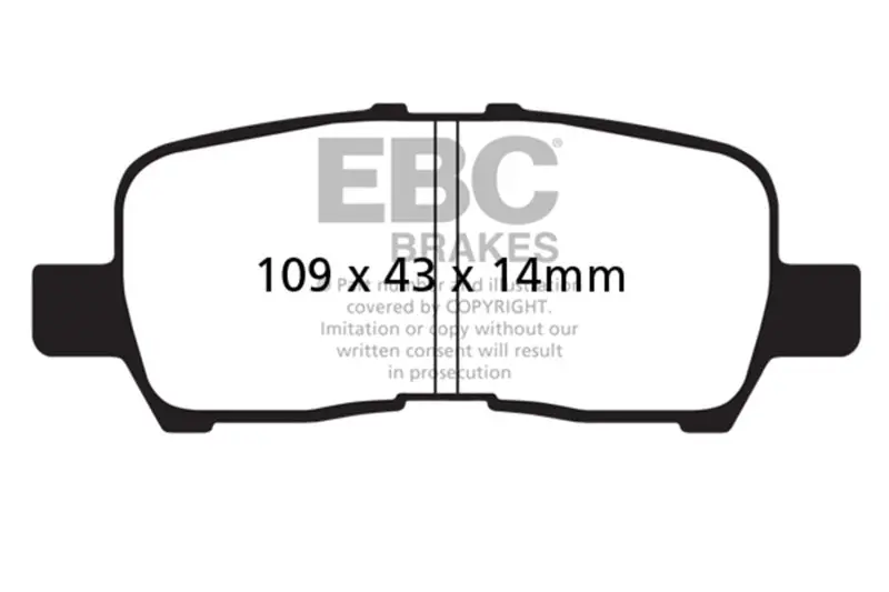 Ebc 05-09 Buick Allure (Canada) 3.6 Ultimax2 Rear Brake Pads 1