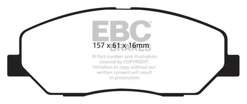 Ebc 08-10 Hyundai Genesis 3.8 Ultimax2 Front Brake Pads 1