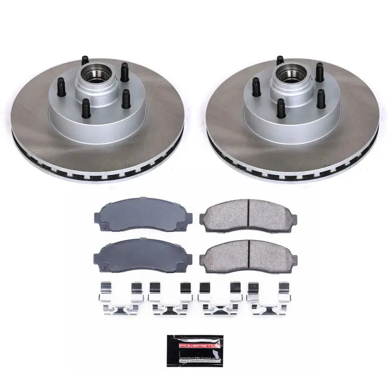 Power Stop 03-09 Mazda B4000 Front Semi-Coated Rotor Kit 1