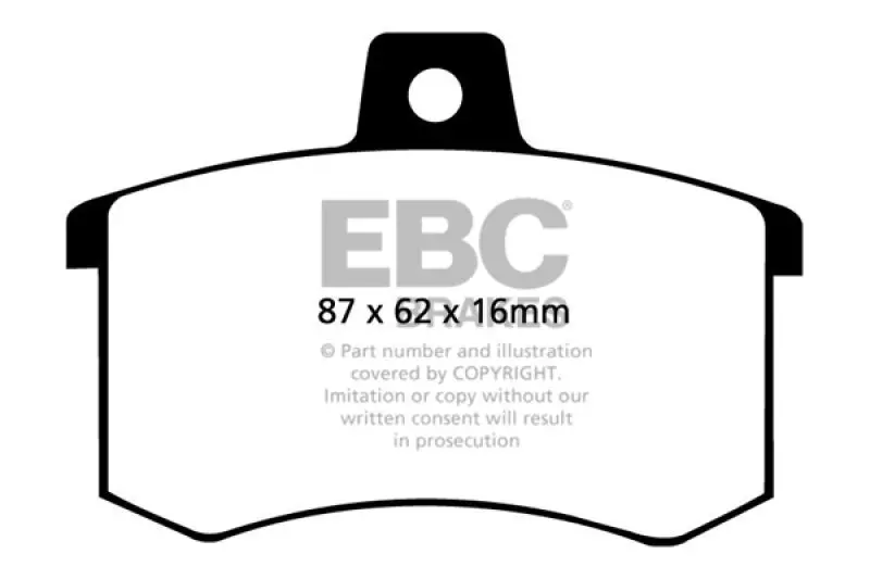 Ebc 91-95 Alfa Romeo 164 2.0 Turbo Ultimax2 Rear Brake Pads 1
