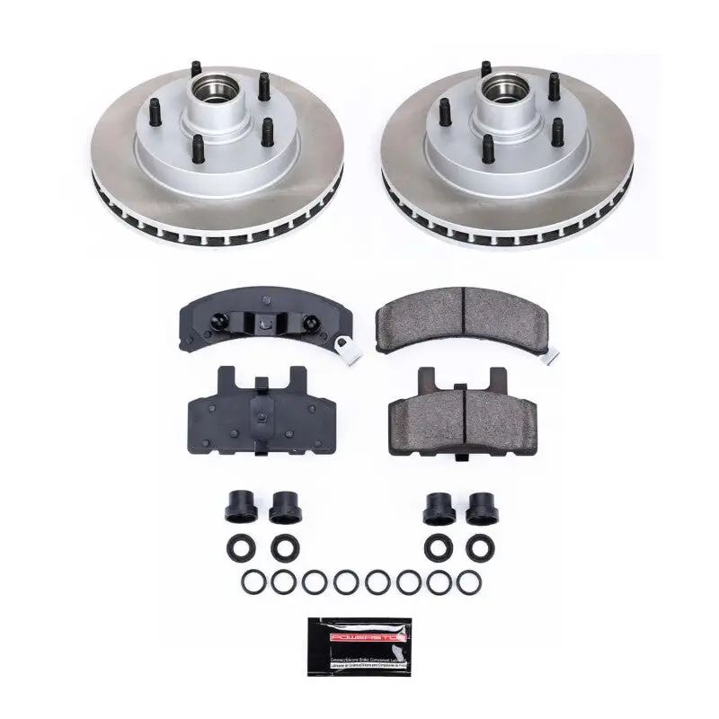 Power Stop 94-99 Dodge Ram 1500 Front Semi-Coated Rotor Kit 1