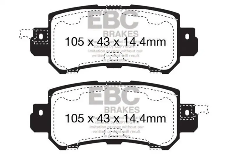 Ebc 12+ Mazda Cx-5 2 Ultimax2 Rear Brake Pads 1