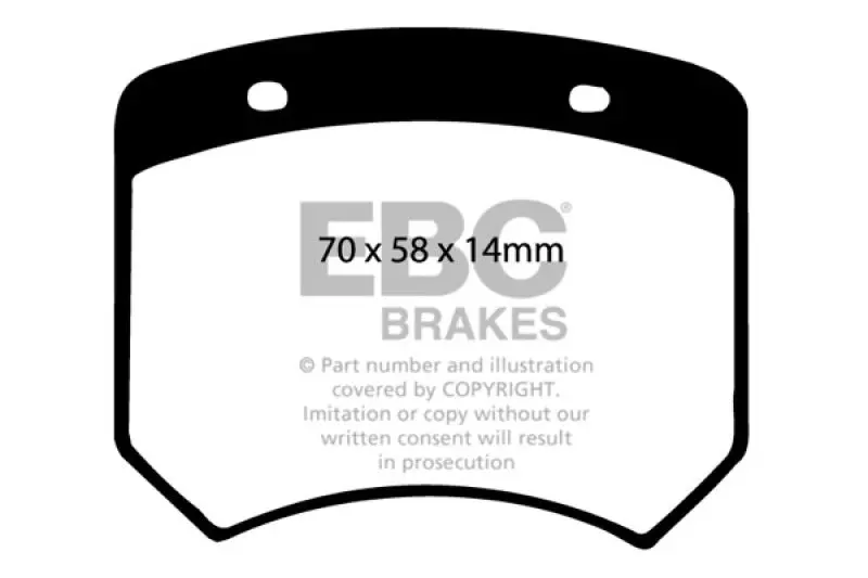 Ebc 18+ Honda Accord Ex Sedan 1.5T Ultimax Rear Brake Pads 1