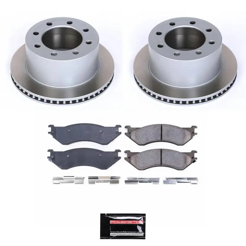 Power Stop 01-02 Dodge Ram 3500 Rear Semi-Coated Rotor Kit 1