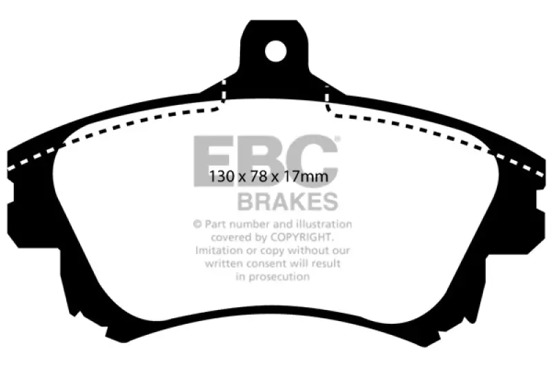 Ebc 99-04 Volvo S40 1.9 Turbo T4 (200 Bhp) Ultimax2 Front Brake Pads 1