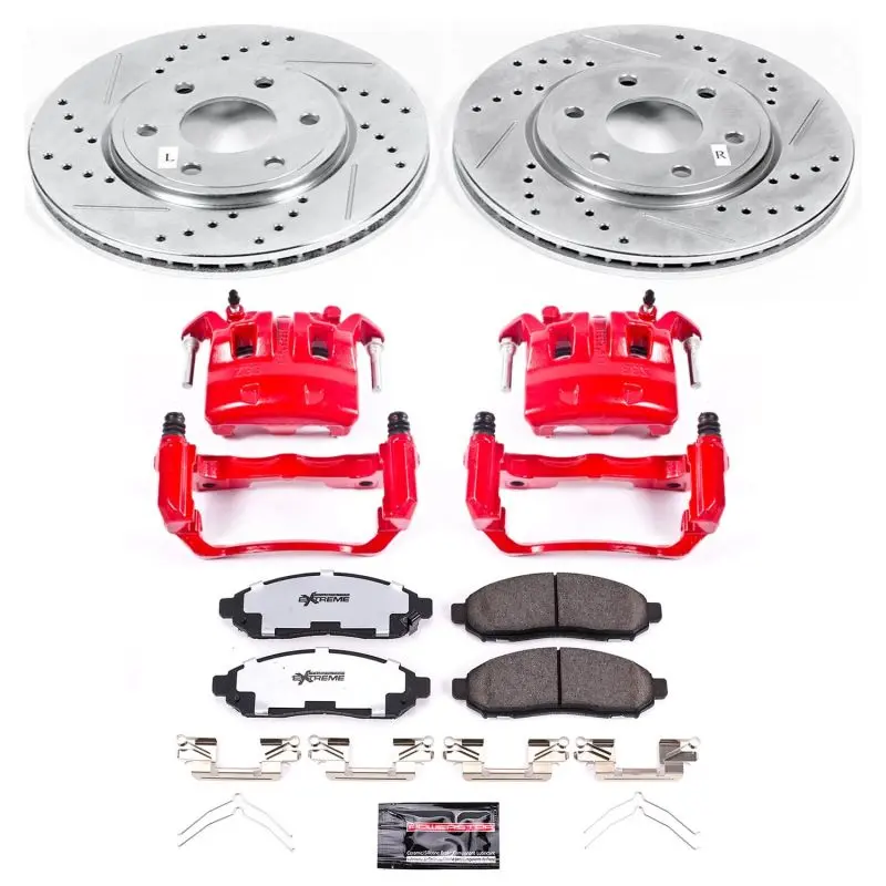 Power Stop 05-18 Nissan Frontier Front Z36 Truck & Tow Brake Kit W/Calipers 1