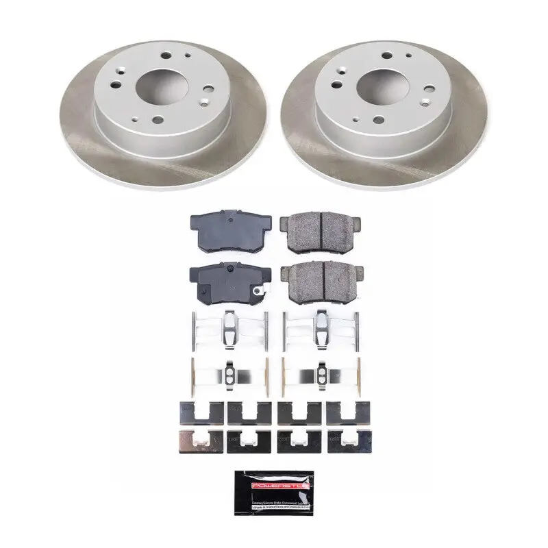 Power Stop 98-02 Honda Accord Rear Semi-Coated Rotor Kit 1
