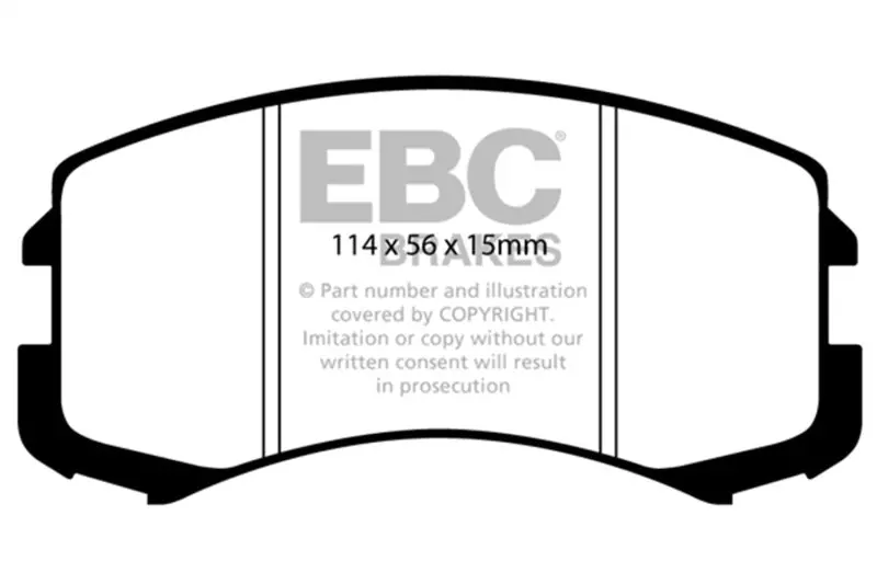 Ebc 02-05 Mitsubishi Lancer 2.0 Es Ultimax2 Front Brake Pads 1